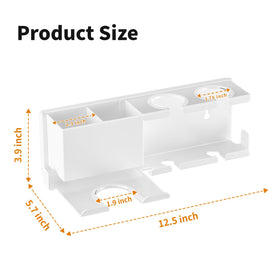 MAYZOLOP hair tool organizer keeping curling irons and brushes neatly arranged