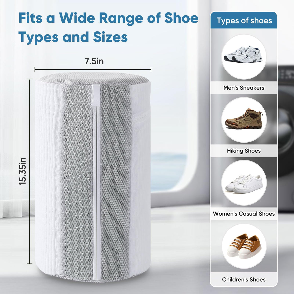 M-Better anti-crease spring-loaded shoe trees prevent deformation during wash