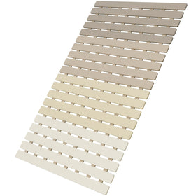 MBOSS bath mat with hundreds of suction cups for secure grip on smooth shower surfaces.