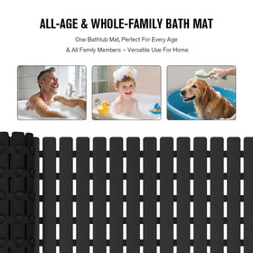 MBOSS bath mat can be cut to fit your tub or shower opening.
