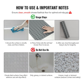 MBOSS mat on smooth surfaces stays secure during showers.