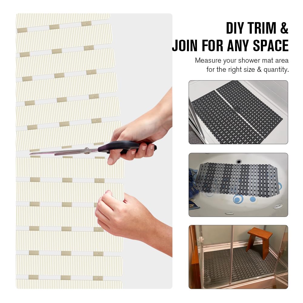 MBOSS mat with stripe texture for enhanced footing and style.