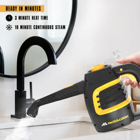 McCulloch MC1230 angled nozzle reaches corners and crevices