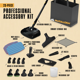 McCulloch MC1385 64-ounce tank enables long, uninterrupted cleaning sessions.