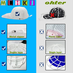 MCHKJ cap rack inside frame design keeps hats shaped during wash