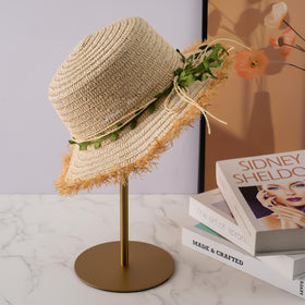 MCKECHSION hat display stand adjustable height showcases hats of various sizes with stable balance.