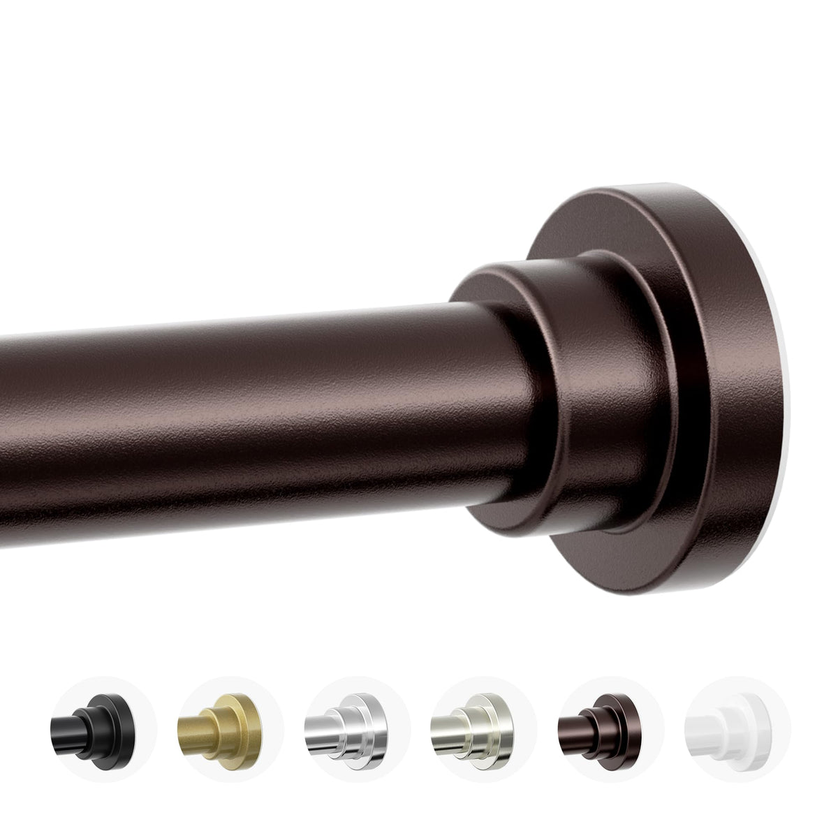 Mcrbeay bronze shower rod with 1-inch diameter for strong support