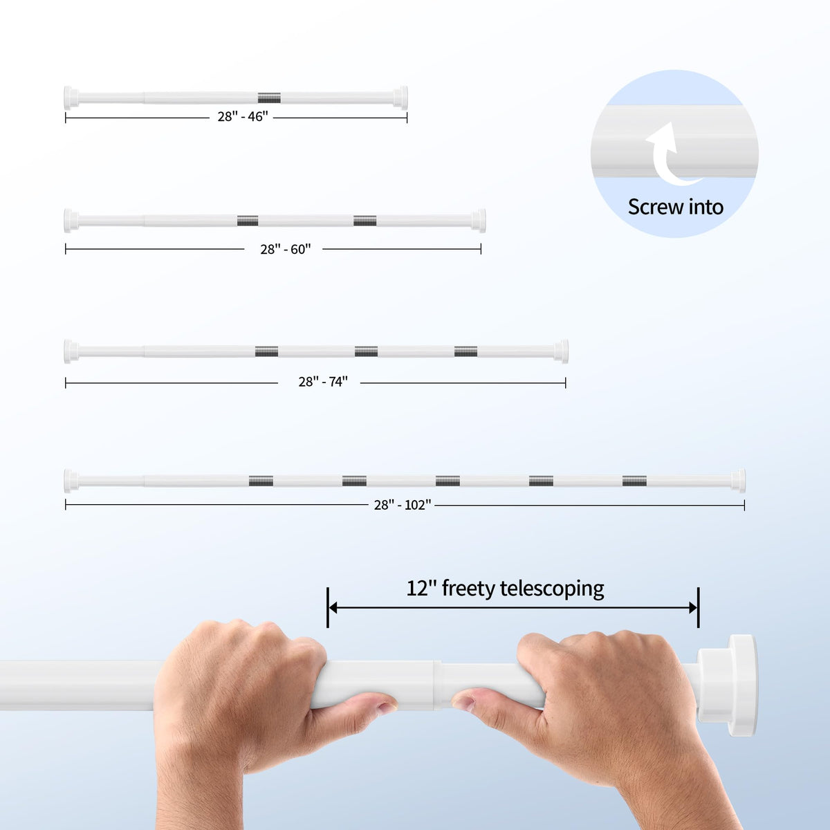 Mcrbeay easy installation facilitates quick setup and removal on bathroom walls