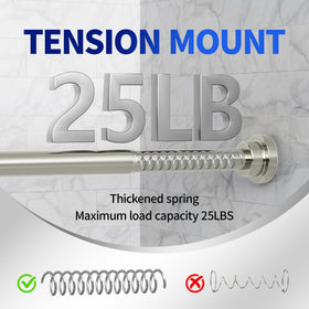 Mcrbeay shower rod 1-inch diameter delivers solid stability during daily use.