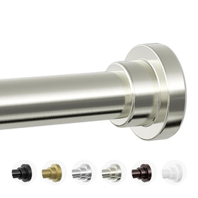 Mcrbeay shower rod extended-length provides secure support in larger showers.