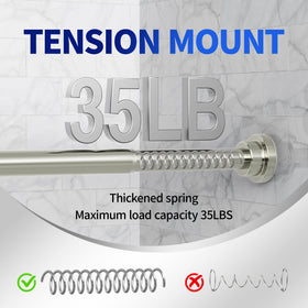 Mcrbeay adjustable rod length from 28 to 74 inches.