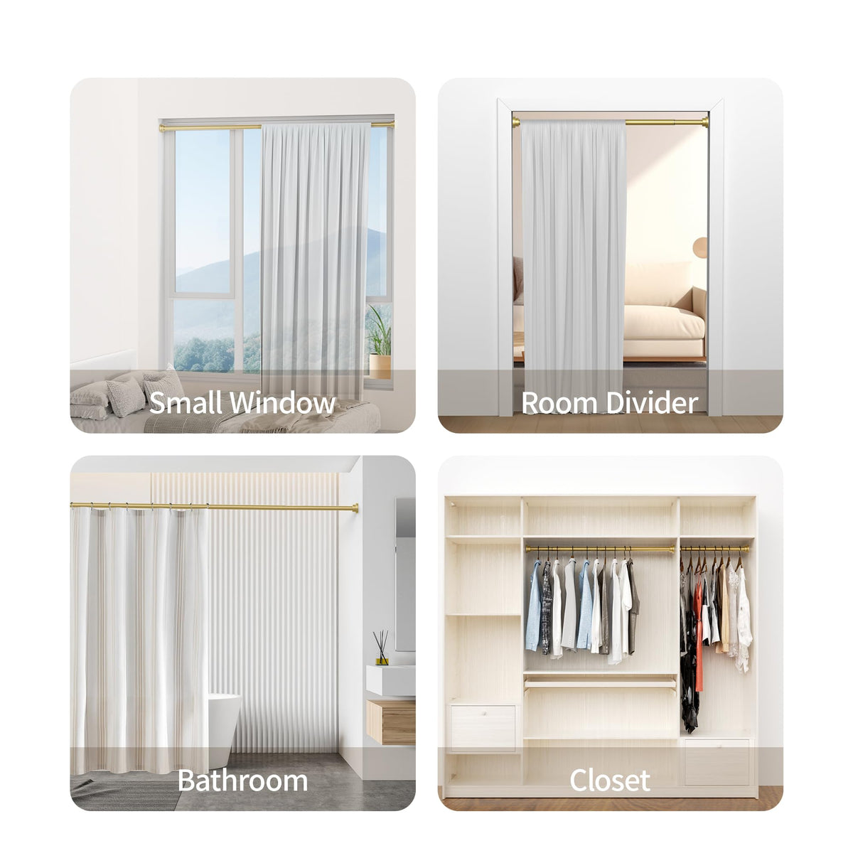Mcrbeay versatile for bathroom stalls, rooms, RVs, closets, and more