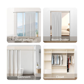 Mcrbeay shower rod multi-purpose-use adapts to bathrooms and more.