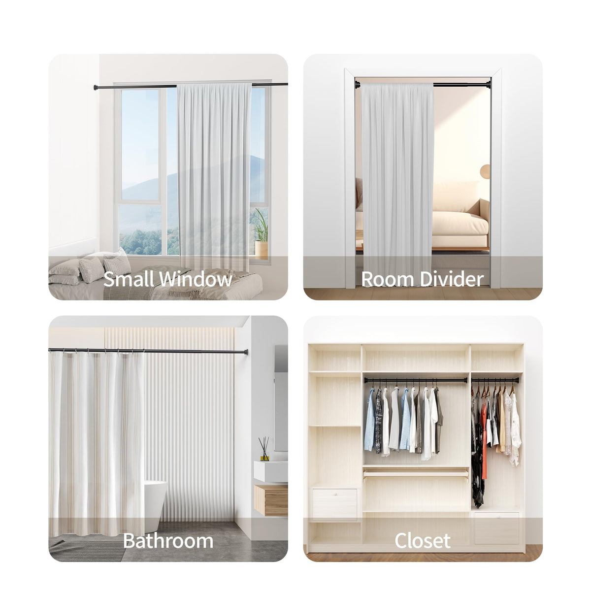 Mcrbeay versatile use for shower stalls, bathrooms, and more.