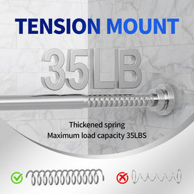 Mcrbeay non-slip base grips walls securely for stable curtain mounting.