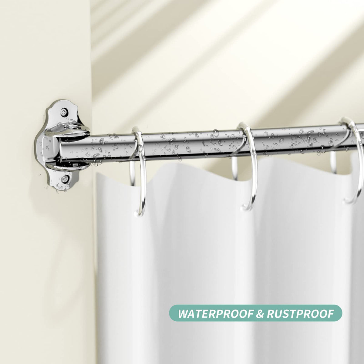Mcrbeay thickened 0.6mm two-piece pole offers sturdy support.