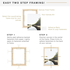 MCS canvas float frame 12x16 sawtooth hangers for versatile wall hanging.