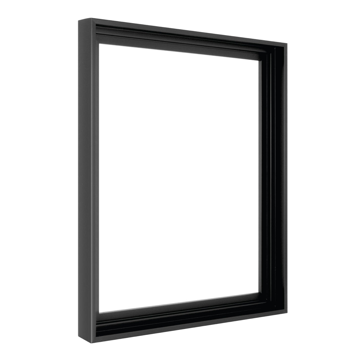 MCS Canvas Float Frame 16x20 front view with black finish for clean gallery walls.
