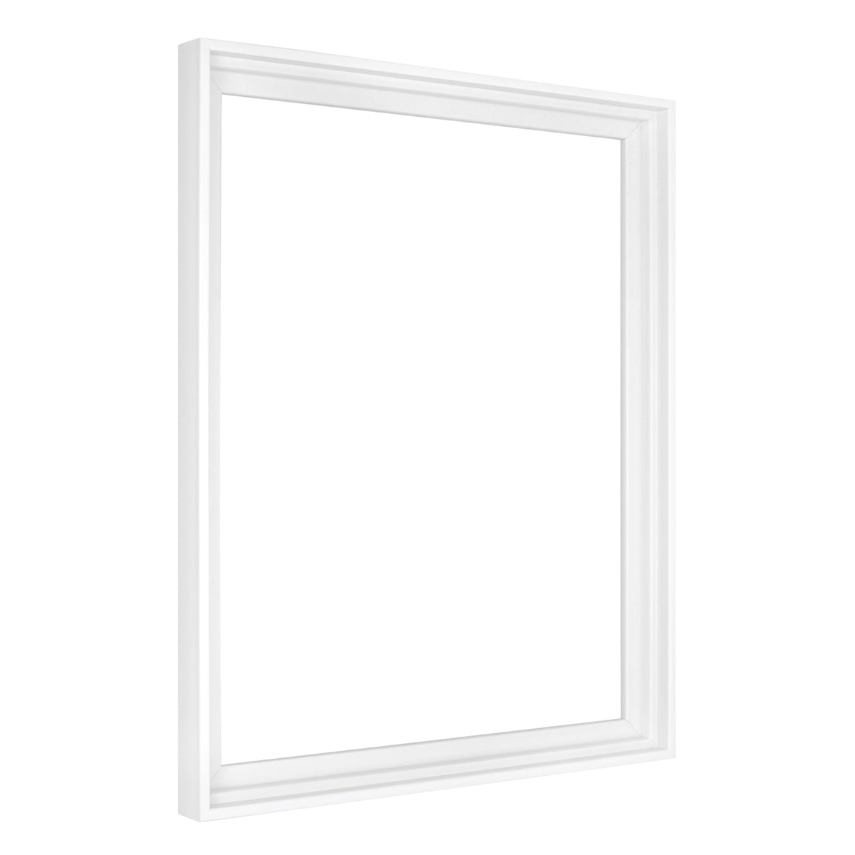 MCS Canvas Float Frame 16x20 white front view for finished canvases