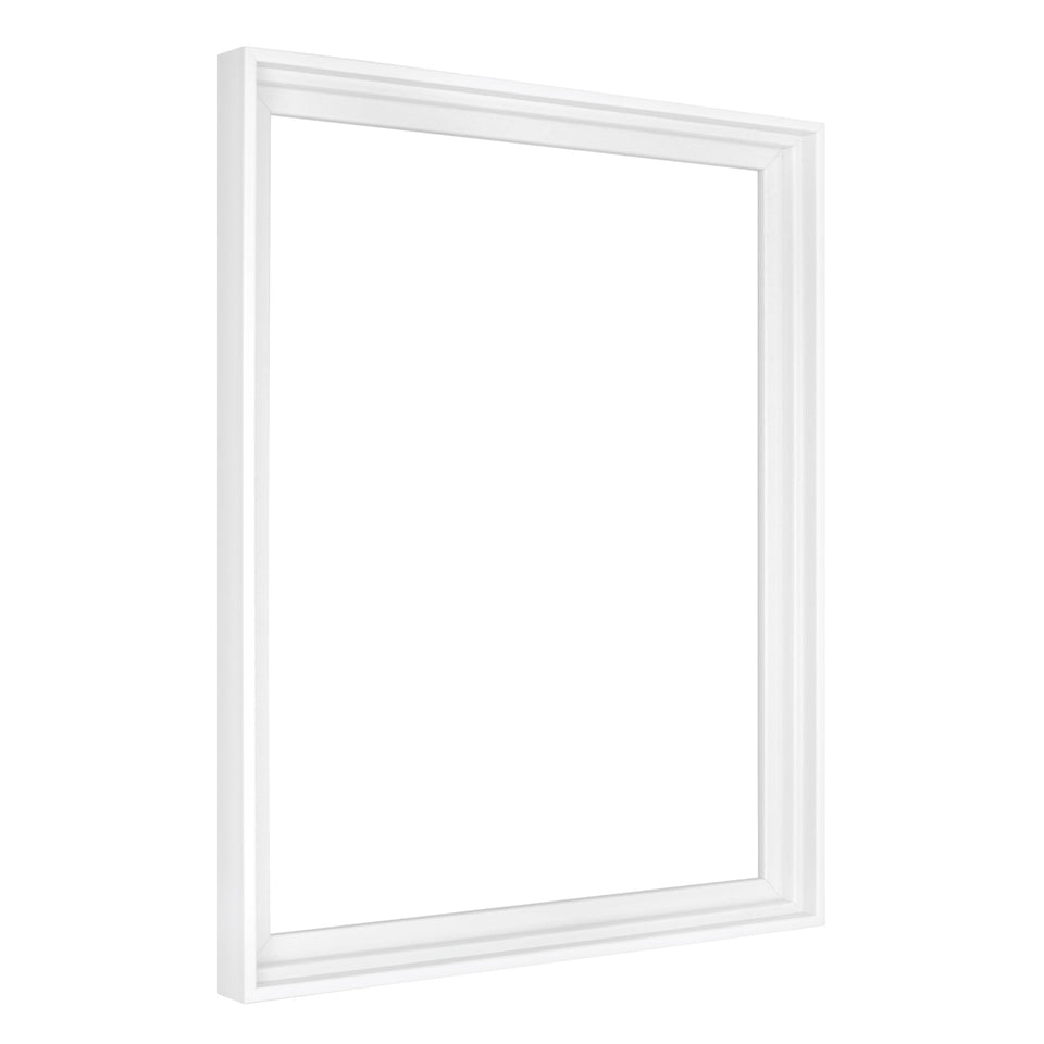 MCS Canvas Float Frame 16x20 white front view for finished canvases