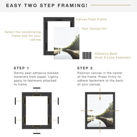MCS floating frame with pre-attached sawtooth hangers supports versatile mounting