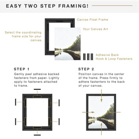 MCS Canvas Float Frames 11x14 wall-mount ready for portrait or landscape canvases.