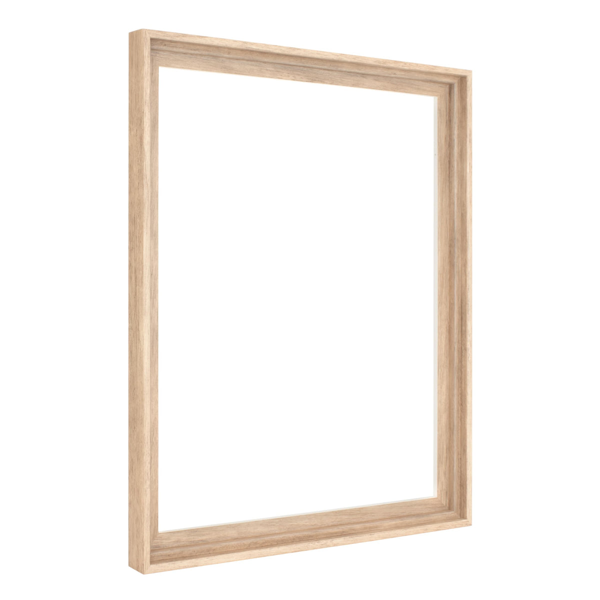 MCS canvas floater frame 16x20 natural front view enhances floating display of art