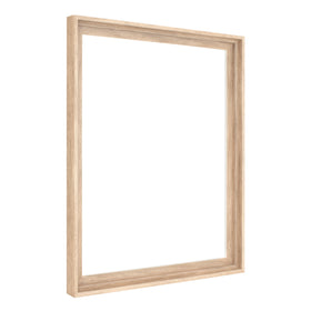 MCS canvas floater frame 16x20 natural front view enhances floating display of art