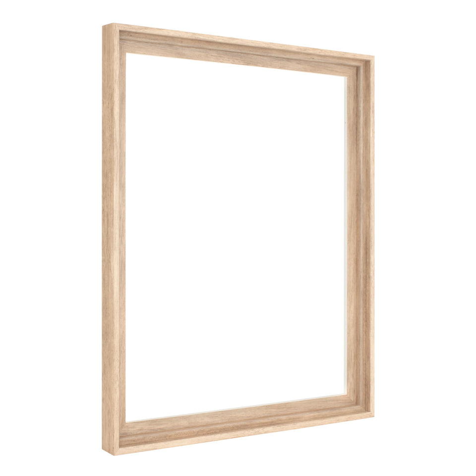 MCS canvas floater frame 16x20 natural front view enhances floating display of art