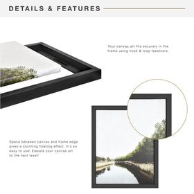 MCS canvas frame suits dorms and offices for polished, adaptable displays