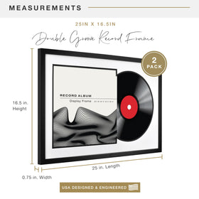 MCS Double Groove Frame with corrugate album holder keeps contents aligned.