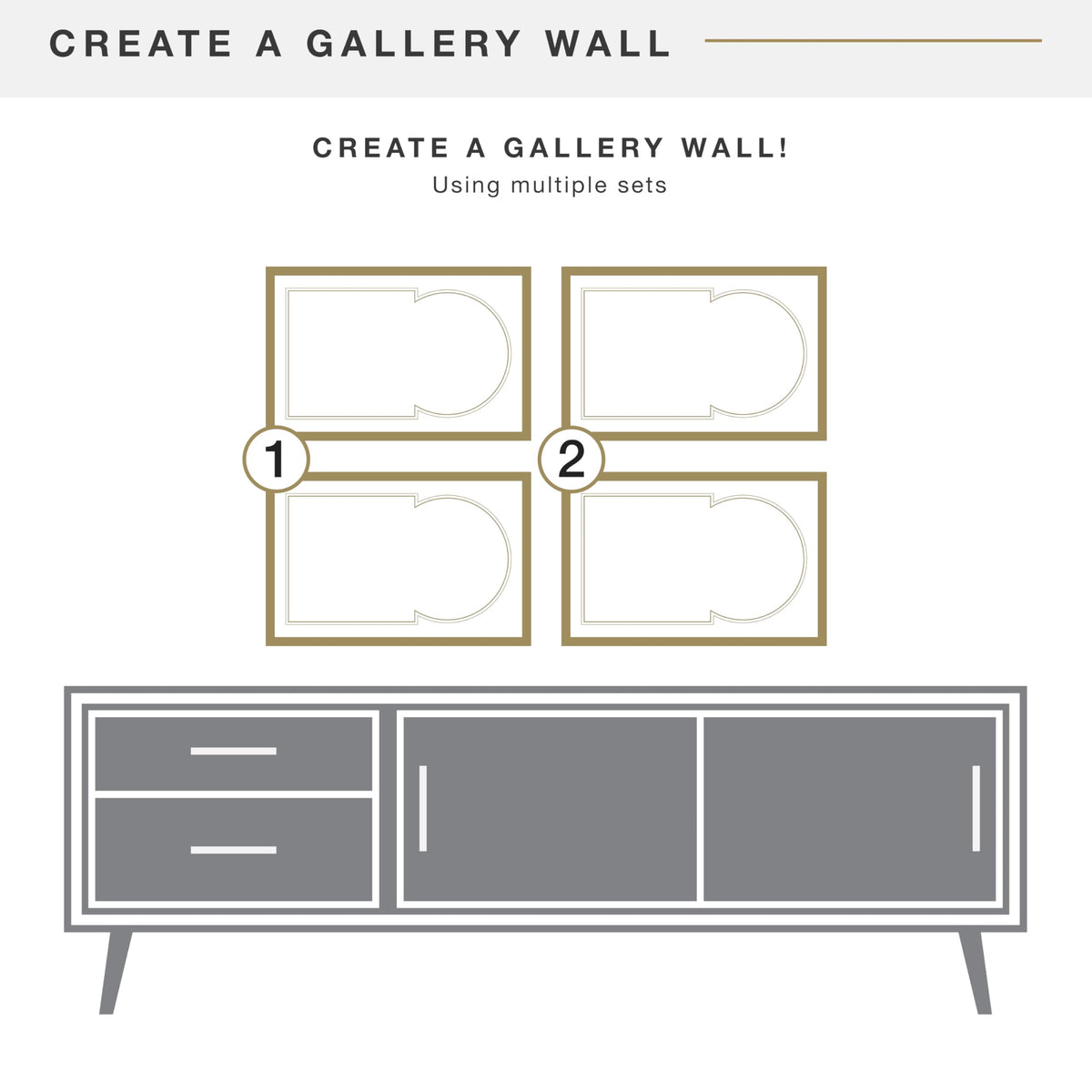 MCS two pack design enables paired displays on shelves or mantles