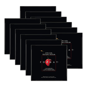 MCS Format 4x4 black frame front view for a minimalist gallery wall