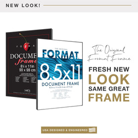 MCS Format wall-hanging frame demonstrates simple wall mounting for home or office