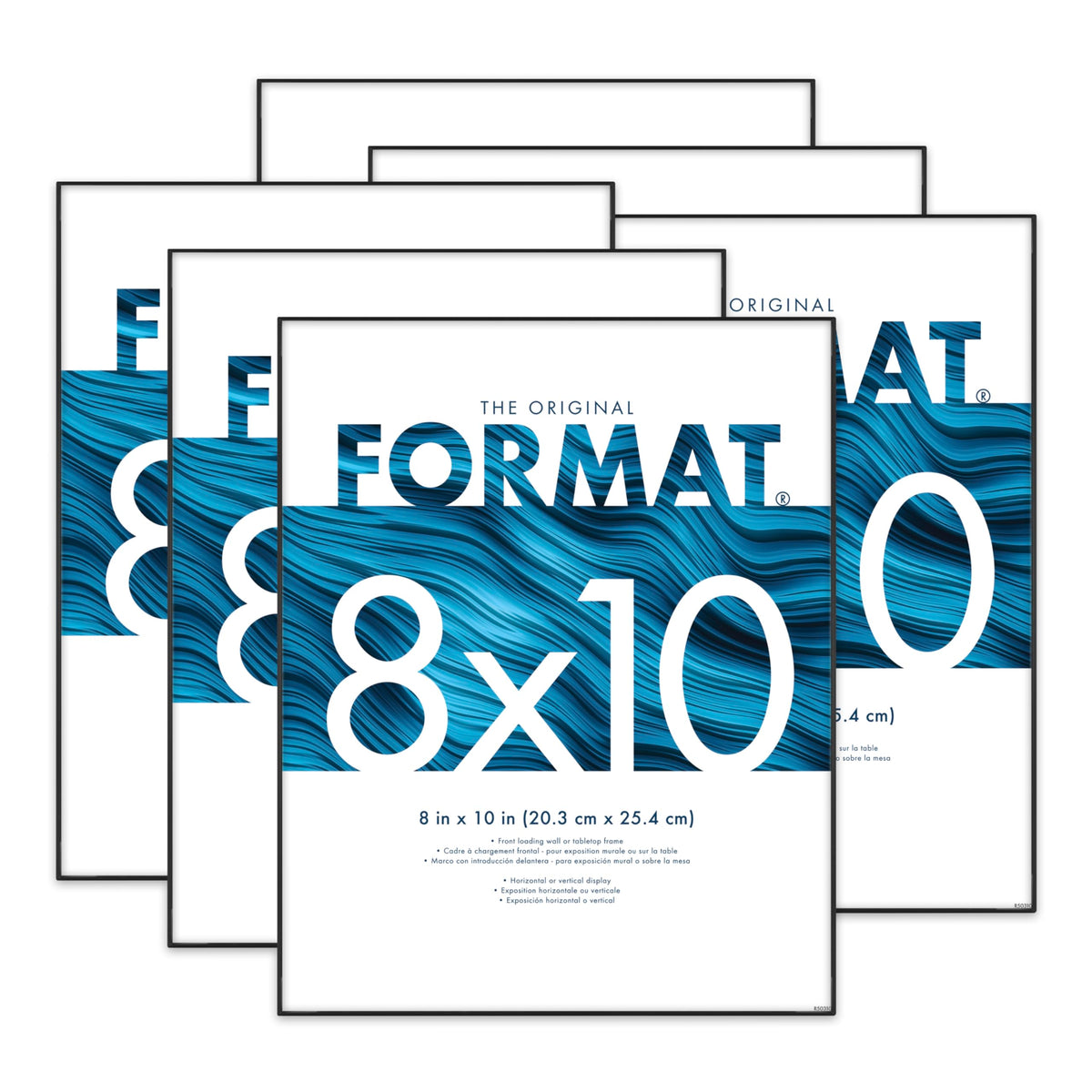 MCS Format 8x10 frame with slim black profile for a modern wall display.