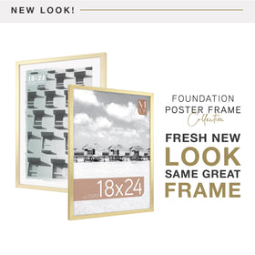 MCS Foundation frame profile showing a sleek 0.75 inch width and 0.8 inch depth