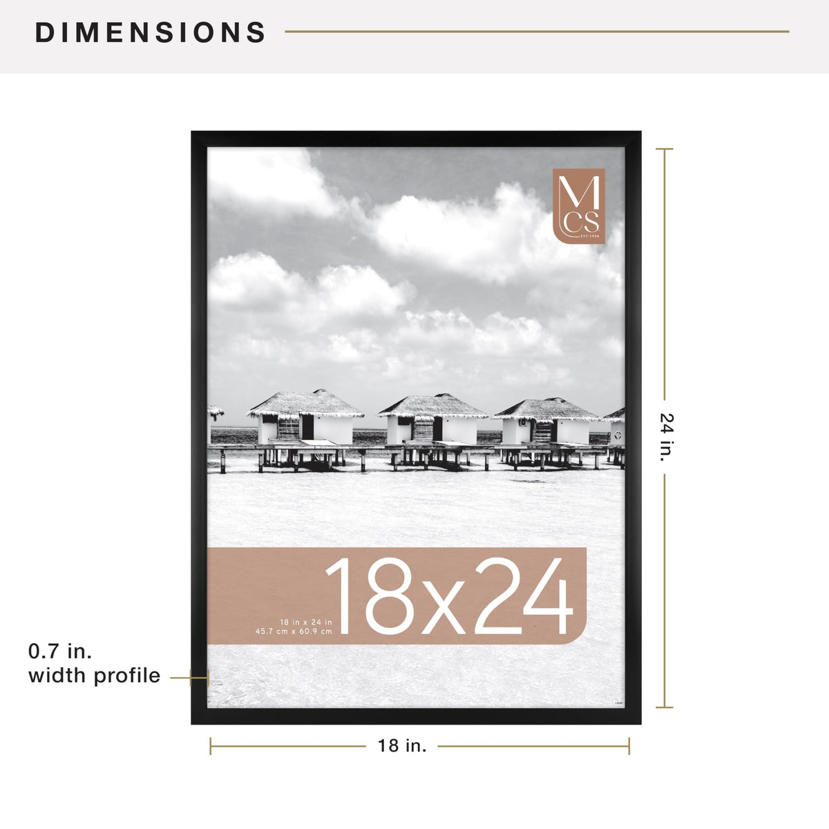 MCS Foundation frame back panel made of MDF for easy mounting