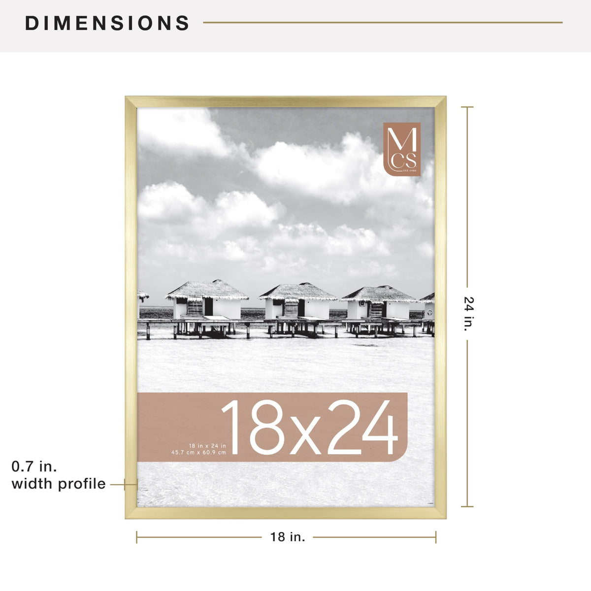 MCS Foundation frame with two pre-attached sawtooth hangers