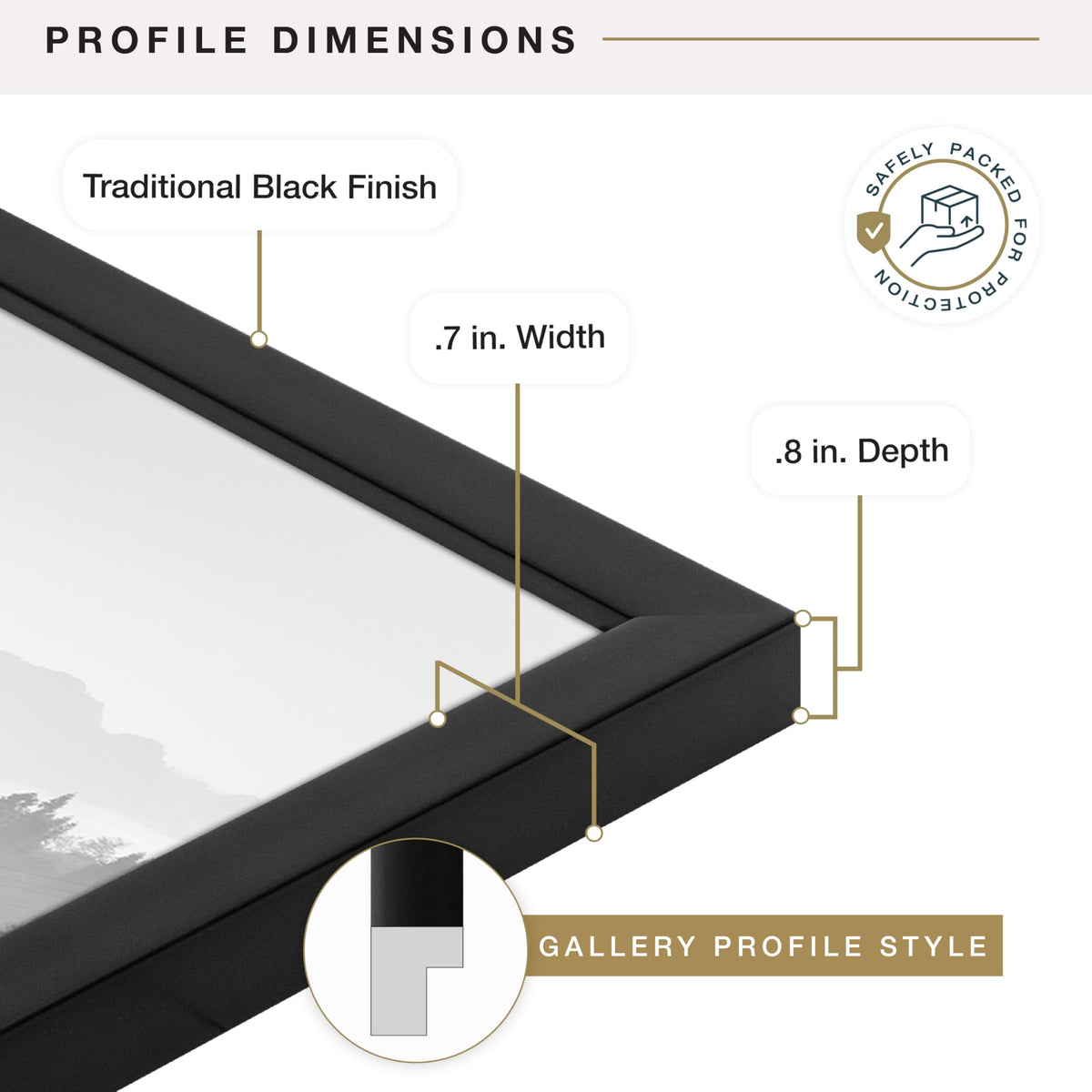 MCS Foundation frame with two pre-attached sawtooth hangers for versatile hanging
