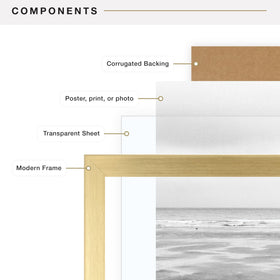 MCS Foundation frame designed for vertical or horizontal gallery walls.