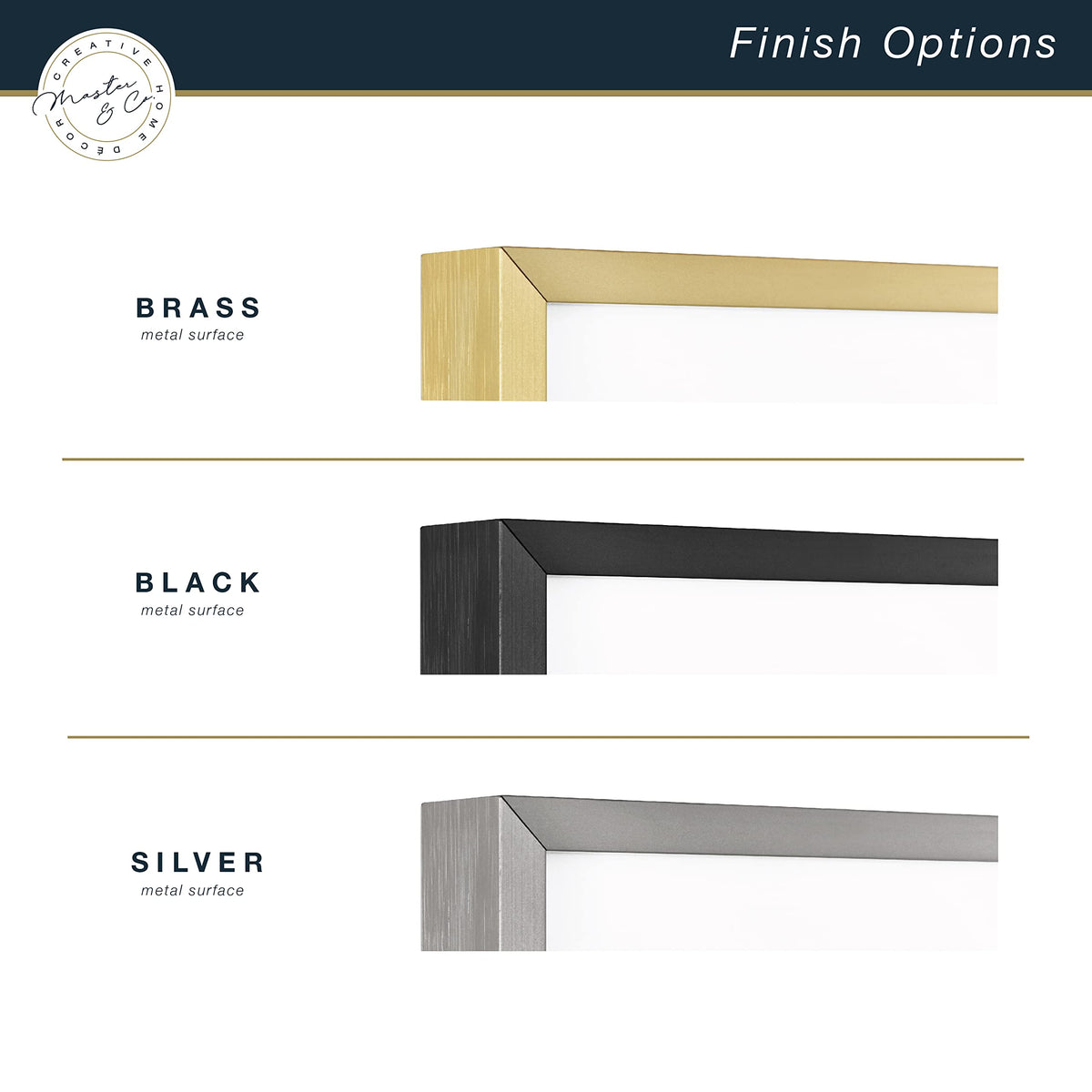 MCS Foundry frame with sawtooth hangers for wall mounting.
