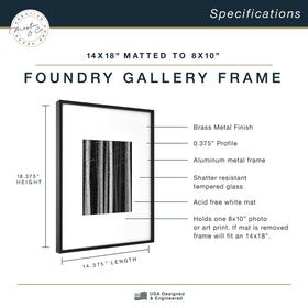 MCS Foundry metal frame with tempered glass front protecting artwork.