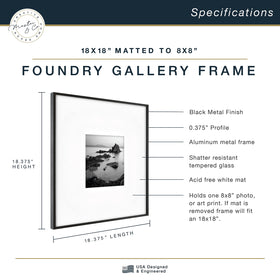 Tempered glass front on the MCS Foundry frame protecting memories