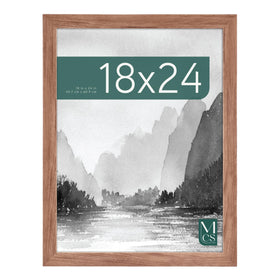 MCS Museum Frame 18x24 woodgrain closeup showing durable oak finish for an elegant wall display