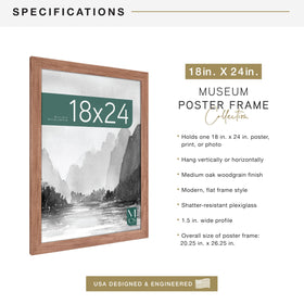 MCS Museum Frame drop-in back design simplifies swapping artwork