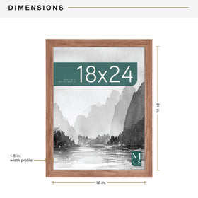 MCS Museum Frame pre-attached sawtooth hangers enable vertical or horizontal mounting