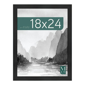MCS Museum Poster Frame 18x24 in onyx woodgrain front suitable for posters and art
