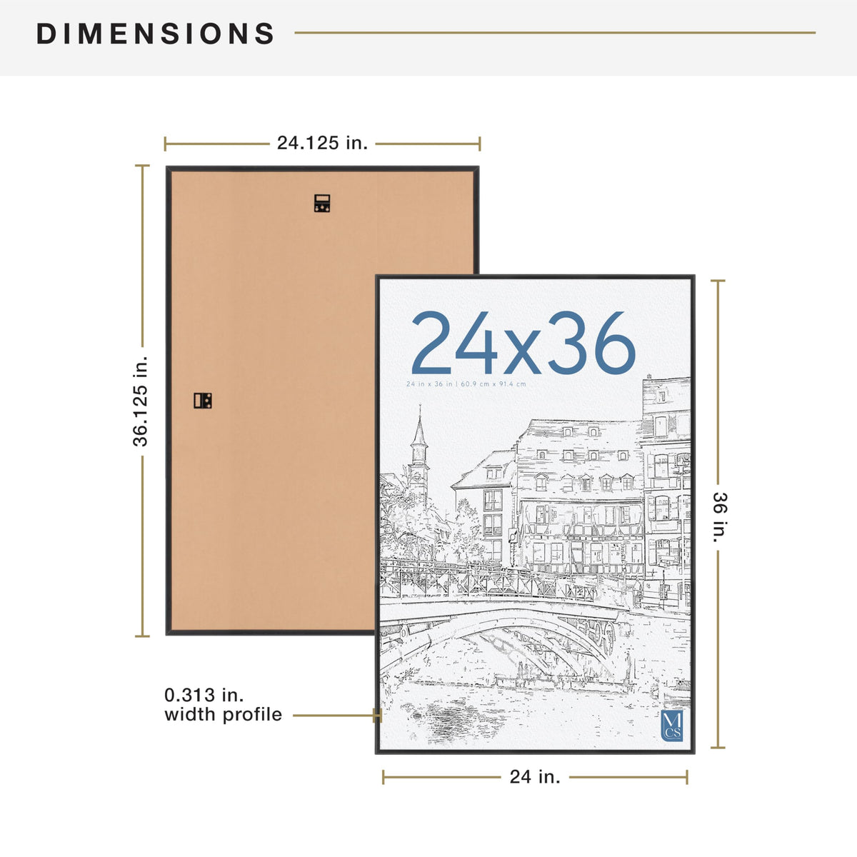 MCS 24x36 black snap-in assembly demonstrates quick setup