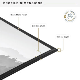 MCS Original Poster Frame packaging designed to prevent delivery damage