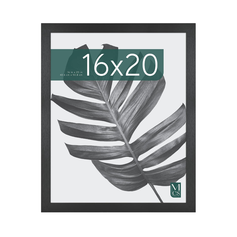 MCS Studio Gallery 16x20 frame front view showcases the black woodgrain finish for wall displays.